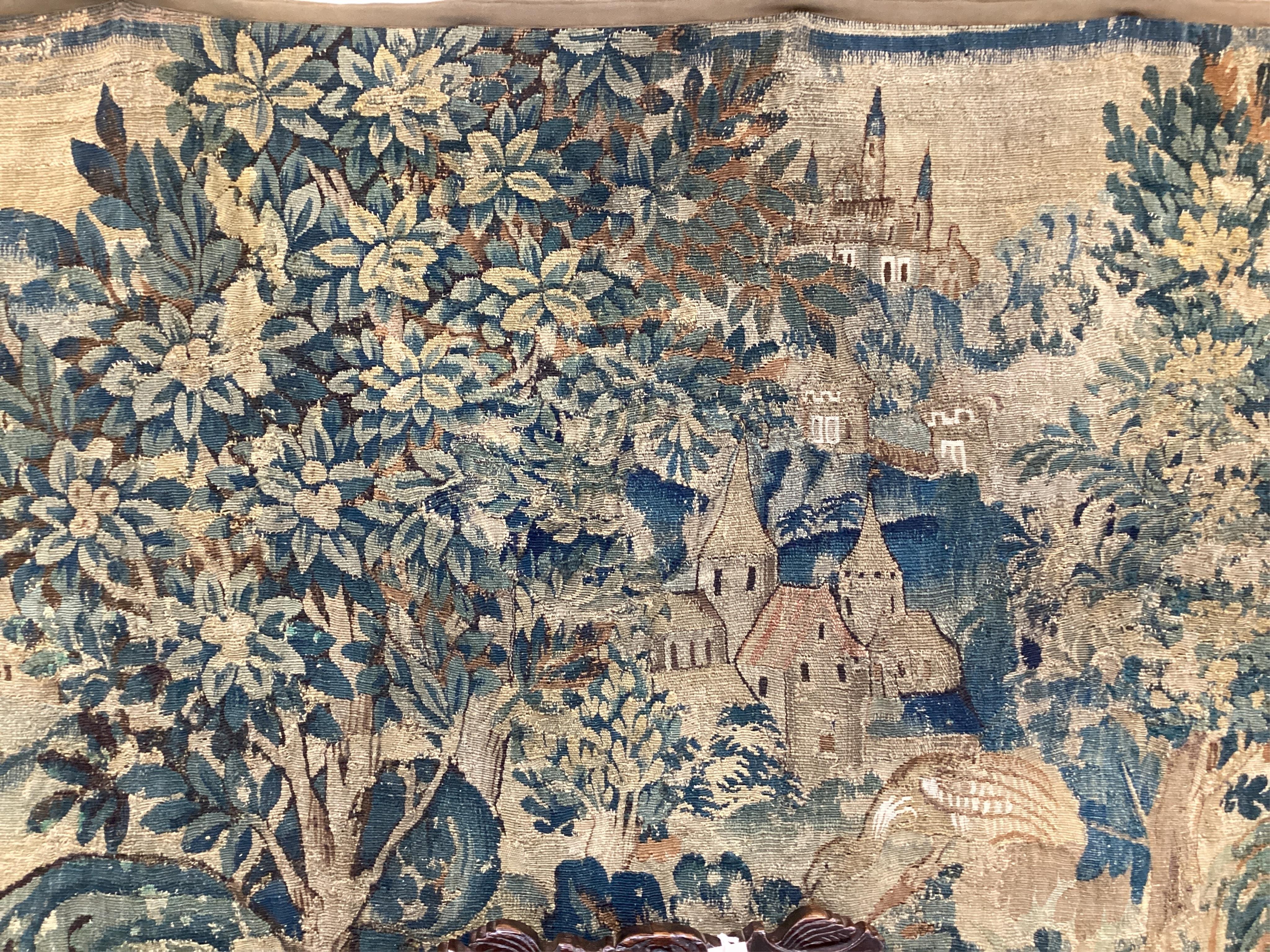 A 17th century Flemish verdure tapestry